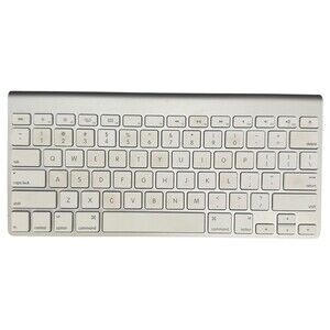Apple A1314 Wireless Keyboard Mac *No Battery Cover* Untested For Parts/Repair
